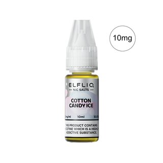 ELFLIQ - Elfbar Liquid (10ml/10mg) Cotton Candy ICE MHD 07.25
