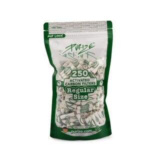 Purize Aktivkohlefilter 9mm - white (250 Stk.)