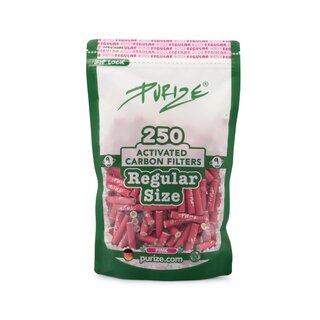Purize Aktivkohlefilter 9mm - pink (250 Stk.)