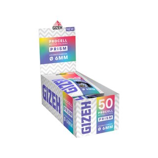 GIZEH ActiveFilter 6mm - ProCell Prism (10 x 50Stk)