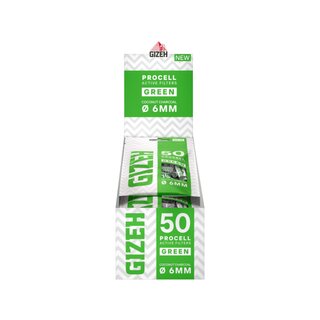 GIZEH ActiveFilter 6mm - ProCell Green (10 x 50Stk)