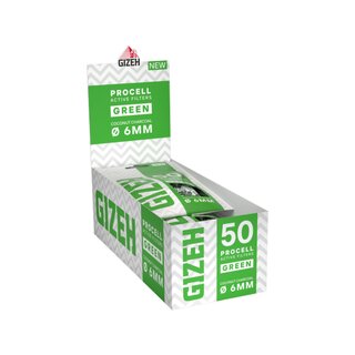 GIZEH ActiveFilter 6mm - ProCell Green (10 x 50Stk)