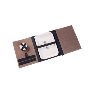 HoneyPuff Set Beige: Tasche mit Grinder und Rolling Tray