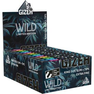 GIZEH WILD King Size Slim + Tips (26 Stk.)
