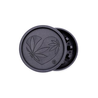 FireFlow Grinder Hemp 55mm - 2Parts 420 Heart (1 Stk)