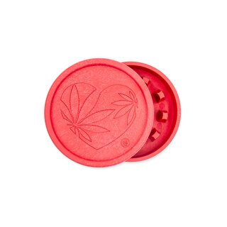 FireFlow Grinder Hemp 55mm - 2Parts 420 Heart (1 Stk)