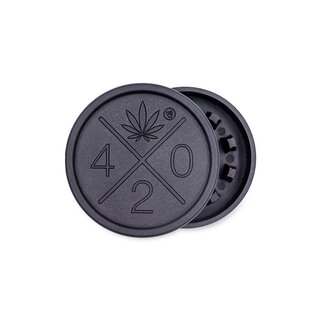 FireFlow Grinder Hemp 55mm - 2Parts 420 Logo (1 Stk)