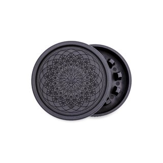 FireFlow - Hemp Grinder 5.5cm 2P - Leaf Pattern (1 Stk.)