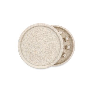 FireFlow - Hemp Grinder 5.5cm 2P - Leaf Pattern (1 Stk.)