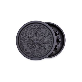 FireFlow Grinder Hemp 55mm - 2Parts Trance Leaf (1 Stk)