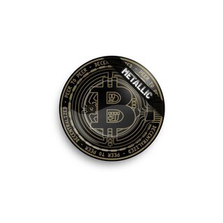 FireFlow Aschenbecher Metall 14cm - Bitcoin Metallic (1 Stk)