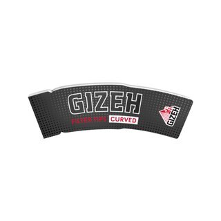 GIZEH FilterTips Curved - Black (20 x 34Stk)