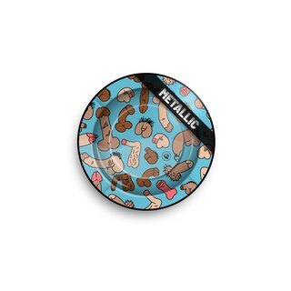 FireFlow Aschenbecher Metall 14cm - Dick Pattern Metallic (1 Stk)