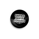 FireFlow Aschenbecher Metall 14cm - Rauchen Saufen...