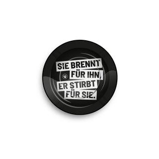 FireFlow - Metal Ashtray - Sie Brennt Fr Ihn - 14cm (1 Stk.)