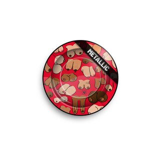 FireFlow - Metal Ashtray - Tittie Pattern metallic - 14cm (1 Stk.)