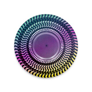 FireFlow - Metal Coffeeshop Ashtray - M - Trippy 2 16cm (1 Stk.)