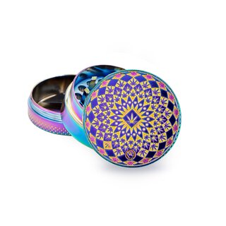 FireFlow Grinder Metal 40mm - 3Parts Icy Leaf Pattern (1 Stk)