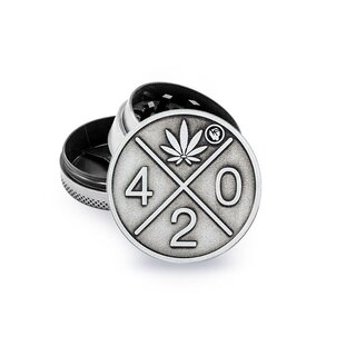FireFlow Grinder Metal 40mm - 3Parts Silver 420 (1 Stk)