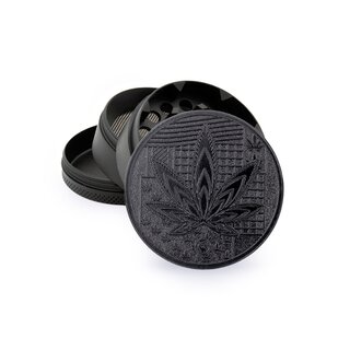 FireFlow Grinder Metal 50mm - 4Parts Black Leaves 36 (1 Stk)