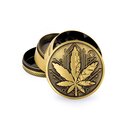 FireFlow - Metal Grinder 5cm 4P - Gold - Geometrical Leaf...