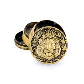 FireFlow Grinder Metal 50mm - 4Parts Gold Lion (1 Stk)