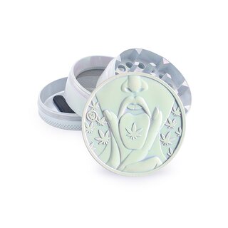 FireFlow Grinder Metal 50mm - 4Parts Icy Pearl 420 Girl (1 Stk)