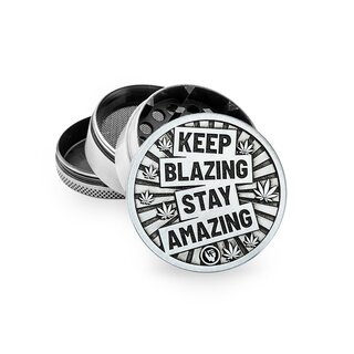 FireFlow Grinder Metal 50mm - 4Parts Silver Keep Blazing...