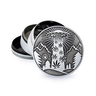 FireFlow Grinder Metal 60mm - 4Parts Silver 420 Aliens (1...