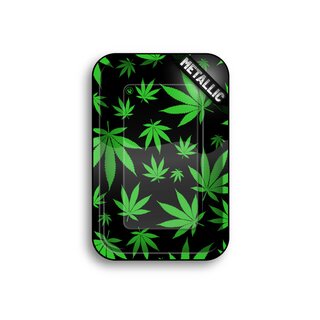 FireFlow - Rolling Tray - M - Leaves Green - 27.5cm x 17.5cm (1 Stk.)
