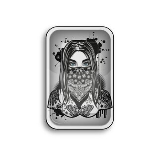 FireFlow - Rolling Tray - M - Tattoo Girl 1/4  - 27.5cm x 17.5cm (1 Stk.)