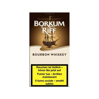 NP7526 BorkumRiff PfeifenTabak Beutel - Bourbon Whiskey (5 x 50g)