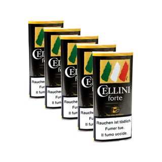 Cellini PfeifenTabak Beutel - Forte (5 x 50g)