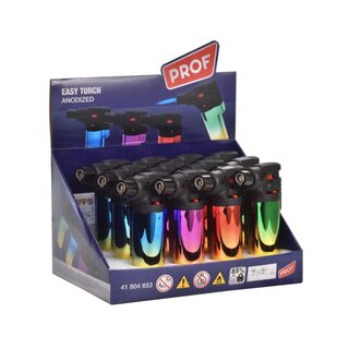 Prof Feuerzeug Jetflame Blue - Easy Torch Metallic (1 x 12Stk)