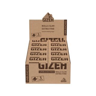 GIZEH Rolls Slim - Unbleached (20 x 5m)