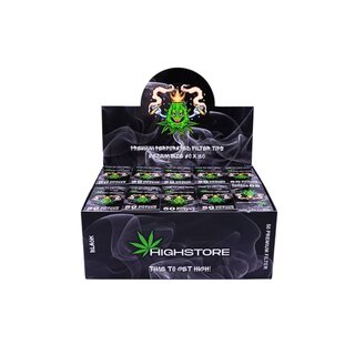 Highstore FilterTips - Black (50 x 60Stk)