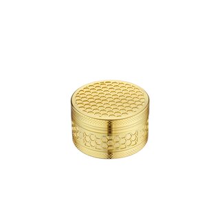 ChampHigh Grinder Alu 50mm - 3Parts Golden Honeycomb (1 Stk)