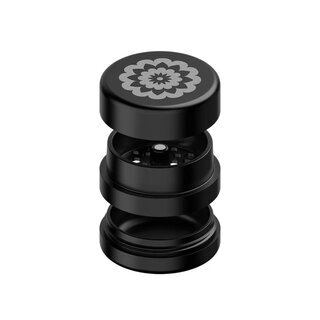 FlowerMill Grinder Alu 51mm - 3Parts Standard Black (1 Stk)