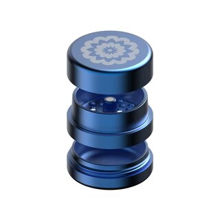 FlowerMill Grinder Alu 64mm - 3Parts Standard Blue (1 Stk)