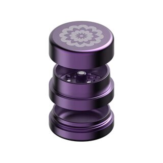 FlowerMill Grinder Alu 64mm - 3Parts Standard Purple (1 Stk)