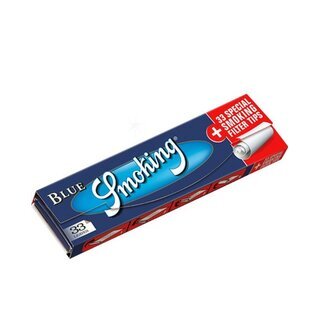 Smoking KingSize +Tips - Blue (24 x 33Stk)