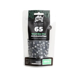 Kailar - Papier Aktivkohlefilter - Small Size Star (65 Stk.)