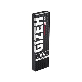 GIZEH KingSize XL +Tips - Black (26 x 34Stk)