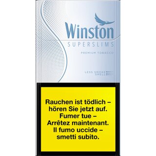 Winston Super Slims Silver - Zigaretten Box (10 Stk.)