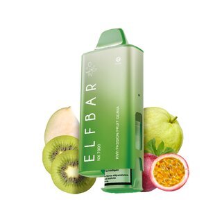 ElfBar VapeKit 20mg - NX7000 Kiwi Passionfruit Guava (1 Stk)