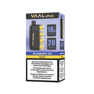 Vaal EinwegVape 20mg - EPack Blueberry Ice (1 Stk)