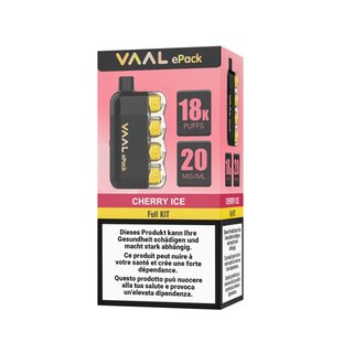 Vaal EinwegVape 20mg - EPack Cherry Ice (1 Stk)