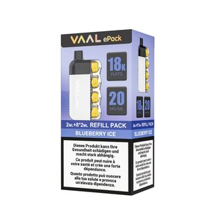 Vaal E-Pack Pods (20mg) Blueberry ICE