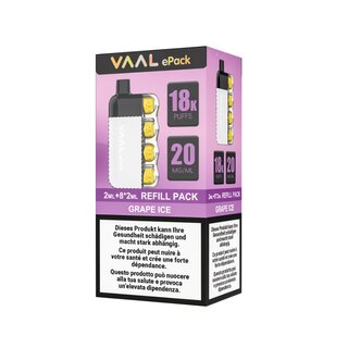 Vaal VapePod 20mg - EPack Grape Ice (1 Stk)