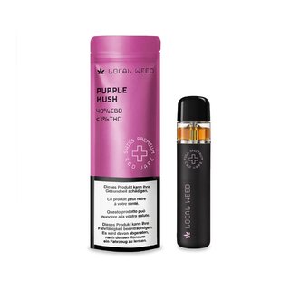 LocalWeed VapeKit 40% CBD - Purple Kush (1 Stk)